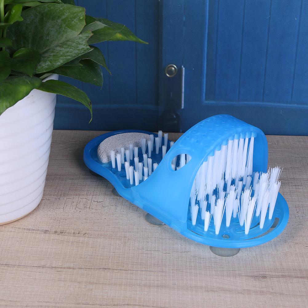 1pc Kunststoff Pinsel Pantoffel Schlecht Dusche Füße Massage Entfernen Abgestorbene Haut Hausschuhe Fuß Wäscher Schlecht Schuh mit Pinsel Fuß pflege Werkzeug