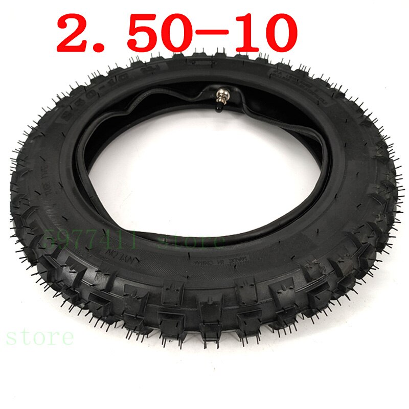 Bonne 2.50-10 pneus intérieurs et extérieurs Honda crf50f Yamaha pw50 ttr50e géotextile vélo 10 pouces roue