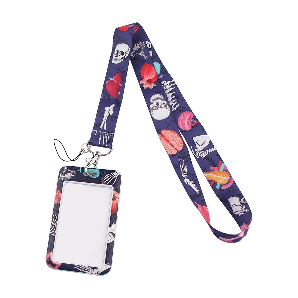 JF0117 Menselijk Orgel Arts Verpleegkundige Lanyards Voor Key Nekband Voor Kaart Badge Sleutelhanger Sleutelhanger Opknoping Touw Sleutelhanger