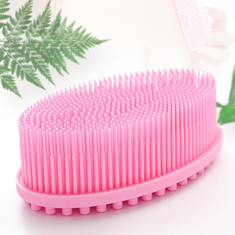 Zachte Siliconen Borstel Wassen Bad Douche Exfoliating Skin Fit Voor Baby Volwassen Bad Shampoo Hoofdmassage Borstel Levert Siliconebrush