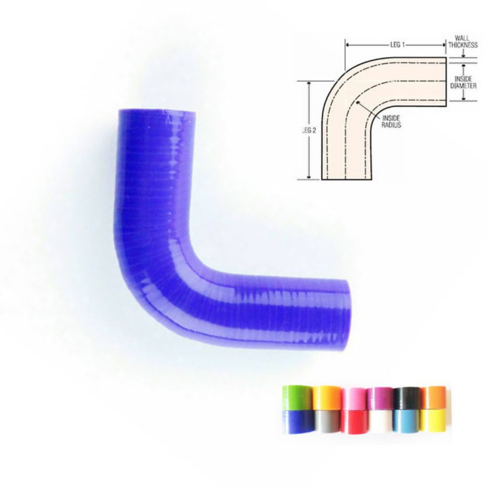 Tubo de acoplamiento de silicona para manguera Turbo, accesorio Universal ID16mm a 16mm, 90 grados