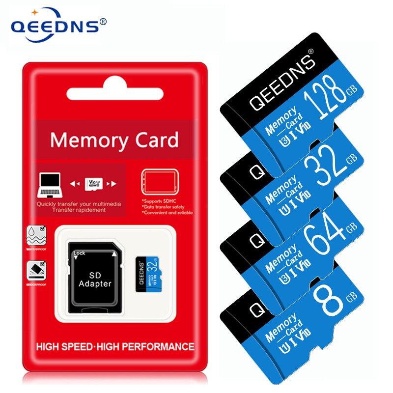 Geheugenkaart Klasse 10 64Gb 128Gb 256Gb Sdxc Mini Sd-kaart Flash Tf Card 32Gb 16gb 8Gb C10 Micro Sd-kaart Voor Telefoon Tabletten Camera