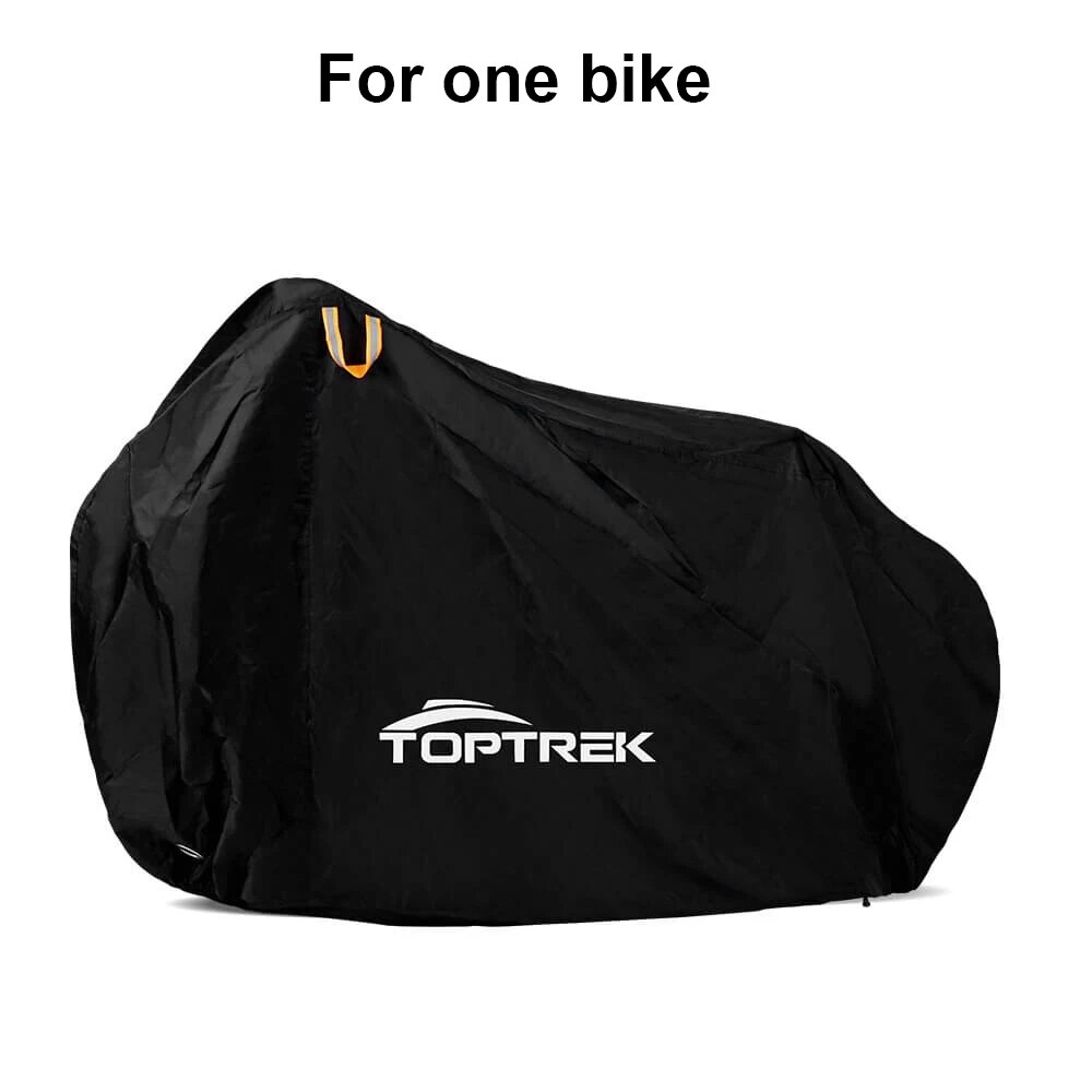 Toptrek Bike Cover 210T Bicycle Protector Multipurpose Rain Snow Dust Waterproof All Weather Protective Covers: black