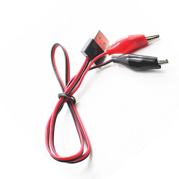 Alligator Test Clips Klem Naar Usb Male Connector Voeding Adapter Draad 60Cm Power Aligator Clips Test Clips: As show