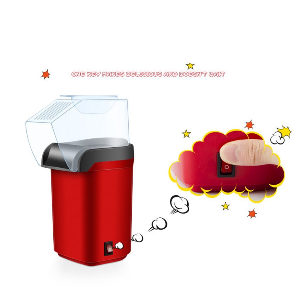 Popcorn Machine Air Popcorn Maker Oil Wide-Caliber Popcorn Tool Household Electric Popcorn Machine Mini Corn Popper