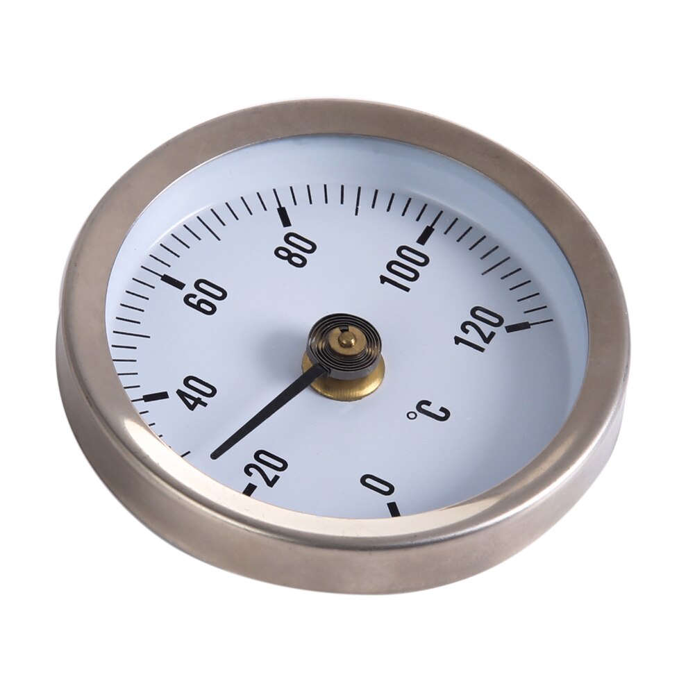 Pipe Spring Clip-on Thermometer Temperature Gauge 63mm 0/120C Thermal Pas PTSP emp Gauge With Spring For Water/Heating*