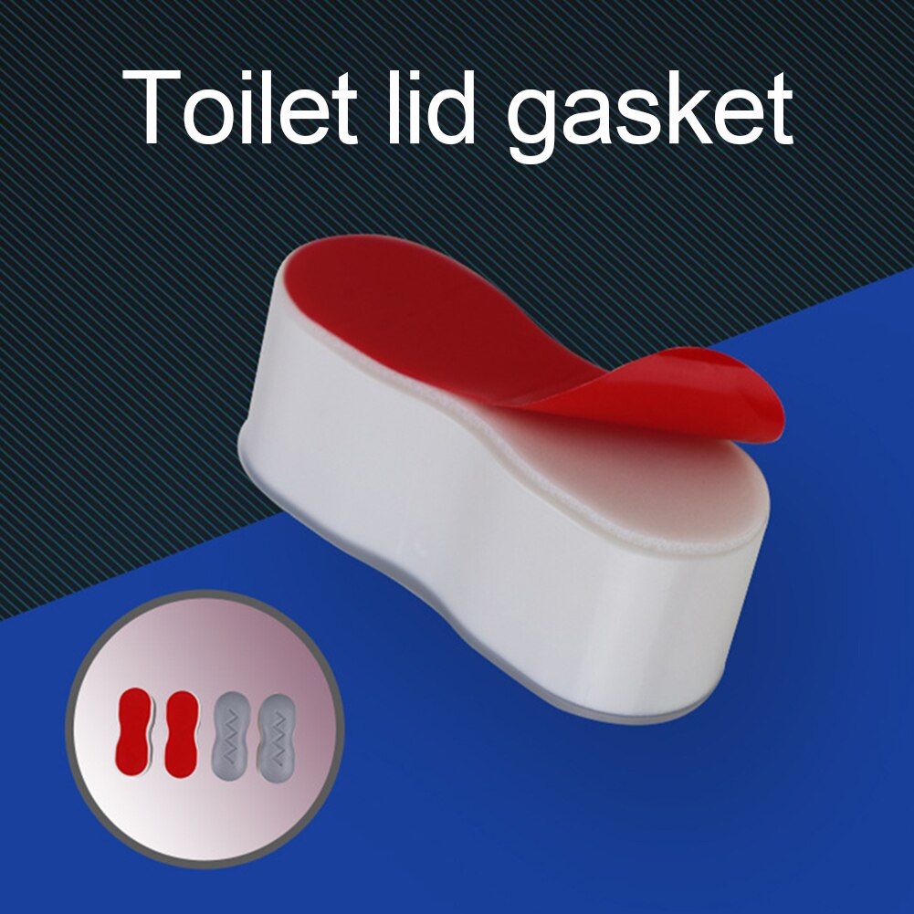 4 stk/sæt selvklæbende hjemmetoiletsædebetræk løfter forhøjer kofanger pude pude buffereffekt betræk kofanger til toilet