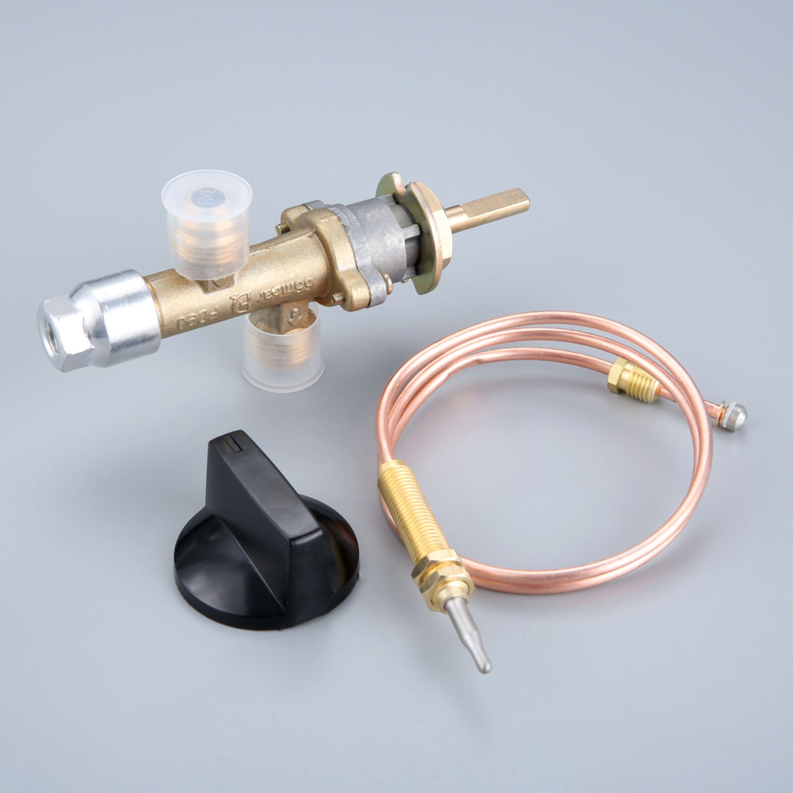 Low Pressure LPG Propane Gas Fireplace Fire Pit Control Valve with Thermocouple Knob Switch for Gas Grill, Heater, Fire Pit