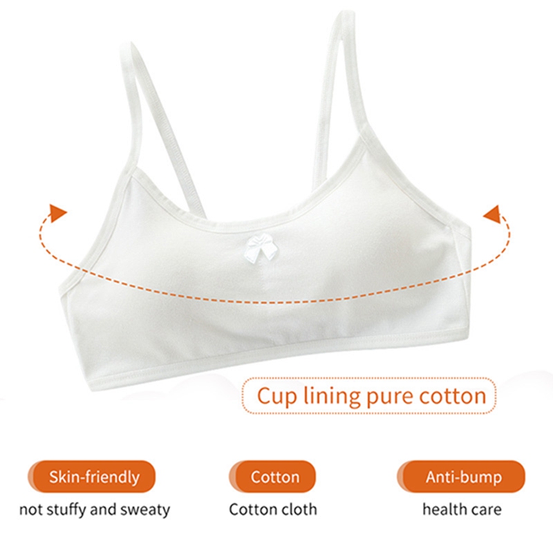 Reggiseno da allenamento in tinta unita reggiseno elastico senza fili per esterno abbigliamento per bambini per 8-16 anni reggiseno sportivo da palestra gilet ragazza Lingerie