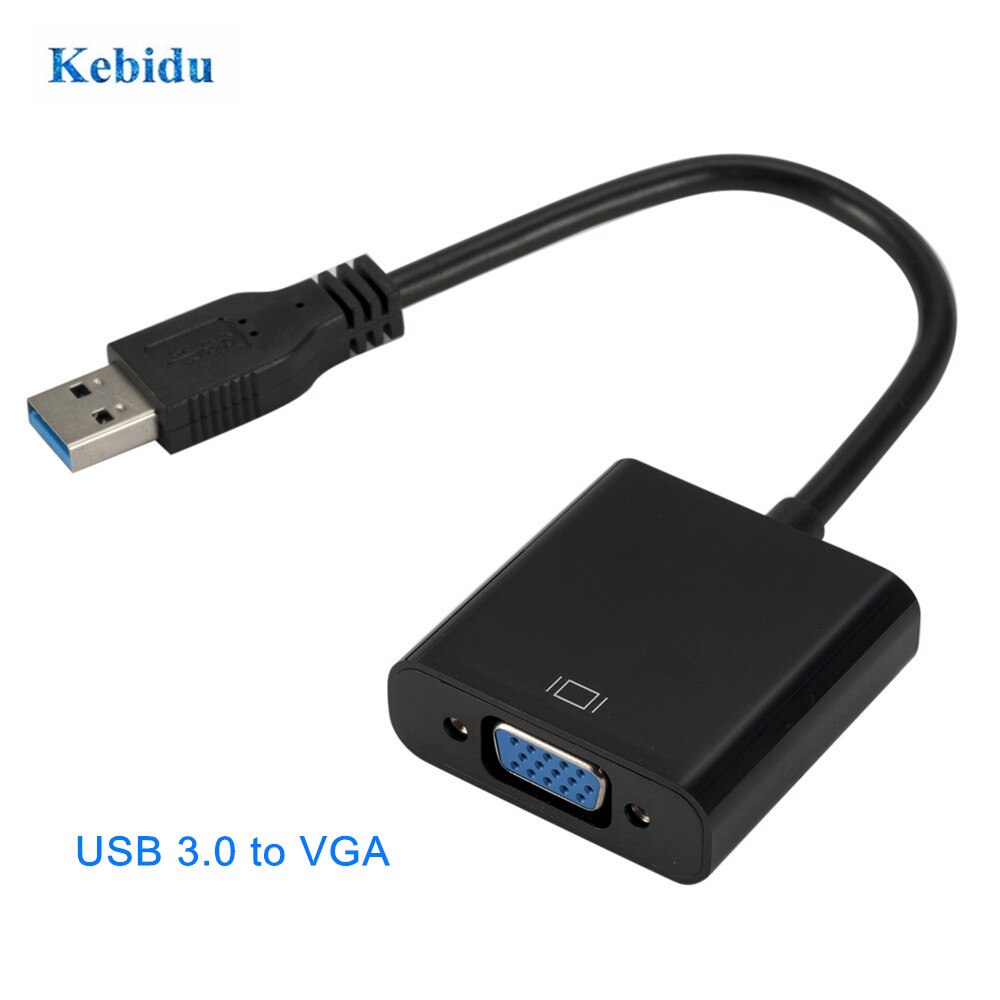 Kebidu Usb 3.0 Naar Vga Adapter Externe Videokaart Multi Display Converter Voor Win 7/8/10 Desktop Laptop Pc monitor Projector