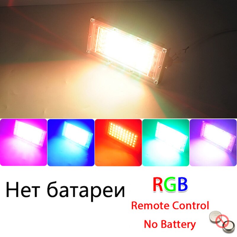 Schijnwerper RGB Gekleurde Verlichting - 50 Watt afstandsbediening