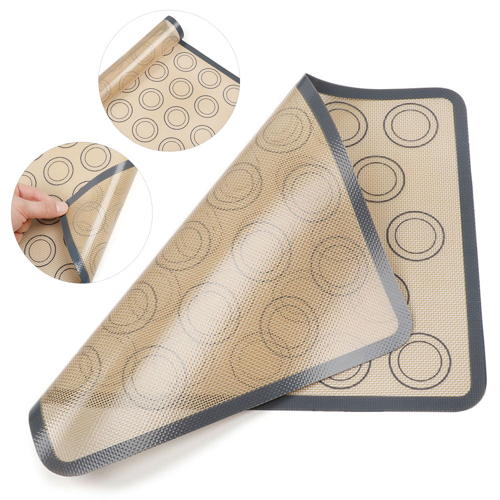 DIY Baking Pastry Silicone Mat For Cookie Bread Biscuits Puff Nonstick Baking Heat Resistant Mat Oven Sheet Liner Kitchen Tools