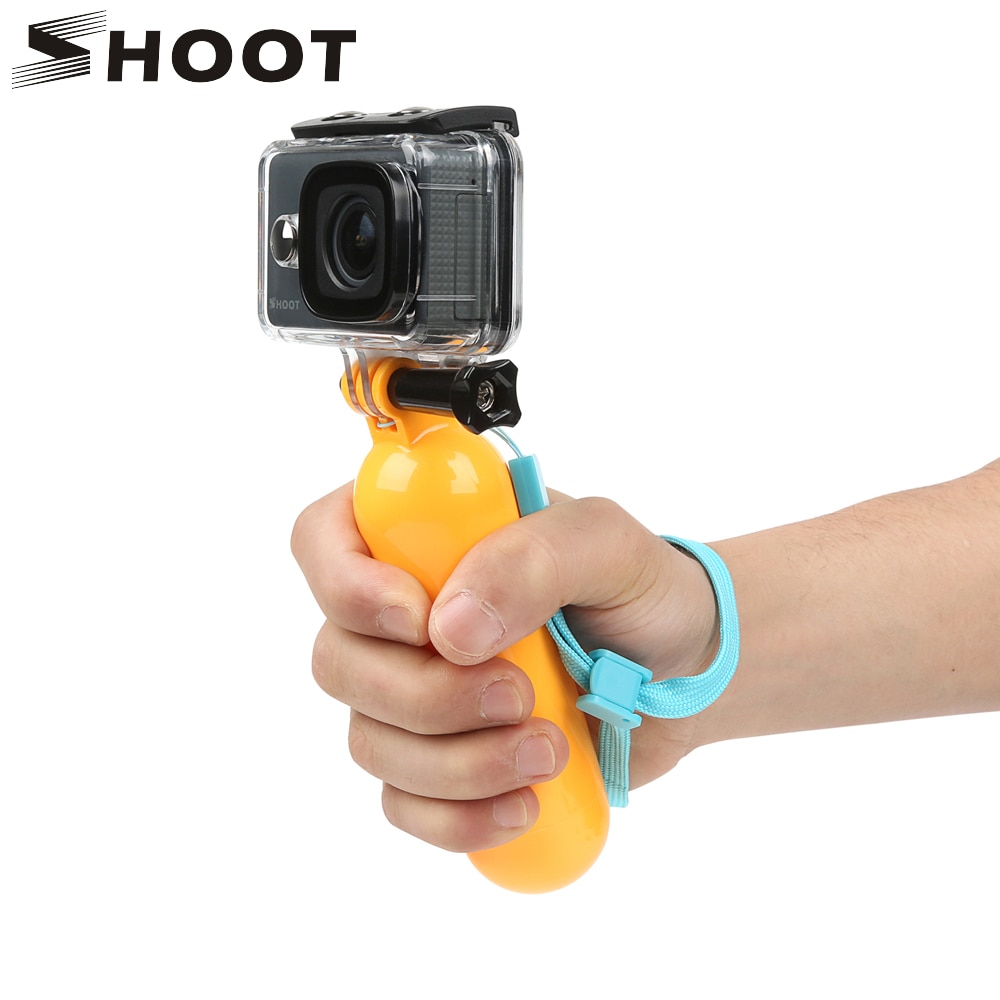 SHOOT Float Bobber Hand Grip for GoPro Hero 9 8 7 6 5 Black Dji Xiaomi Yi 4K Sjcam Sj8 Pro H9r Action Camera Handler Accessories