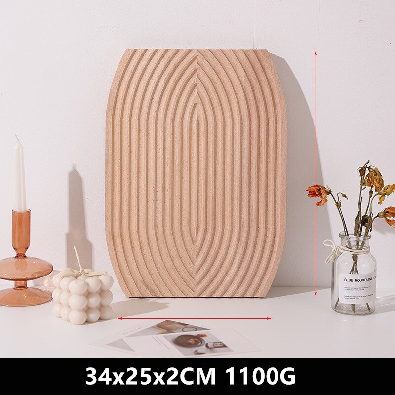 Photography Photo Props Food Storage Fruit Dessert Dinner Bread Tea Coffee Wood Wave Trays Plate Desk Decorations Wooden Crafts: white