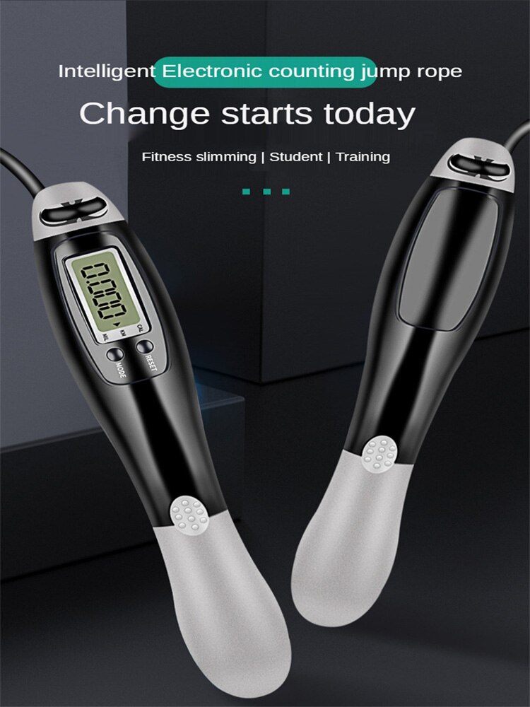 Cuerda de saltar electrónica inalámbrica para gimnasio, comba inteligente para Fitness, Crossfit, con pantalla LCD, contador de salto de velocidad