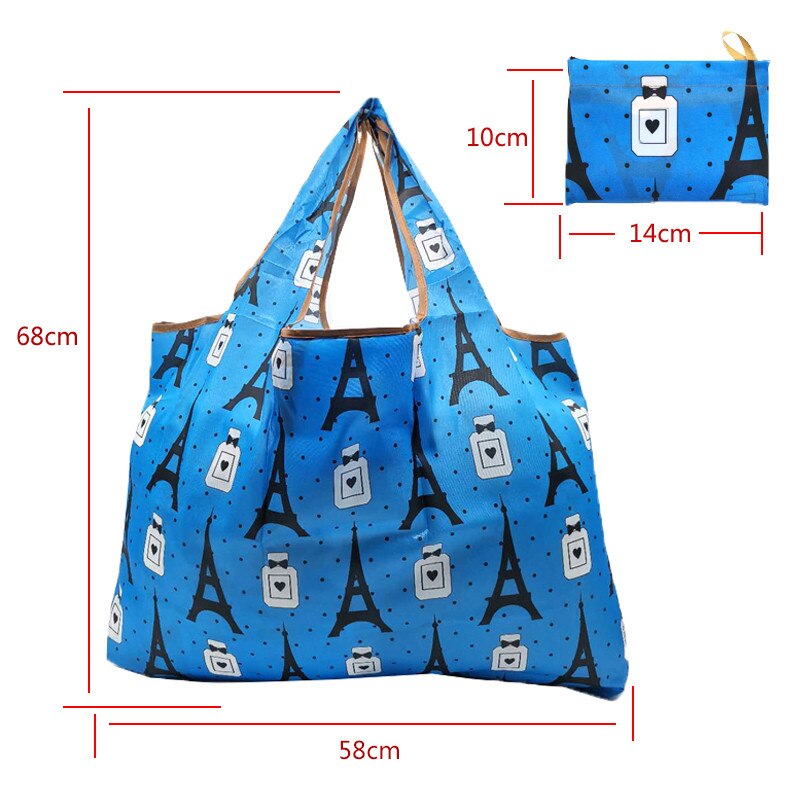 20 Colors Reusable Shopping Bag Large Foldable Washable Tote Purse Waterproof Grocery Bag for Everyday Use