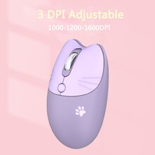 2.4Ghz Wireless Cute Mouse USB Mini Optical Mause Cartoon Ergonomic Silent Mouse 4 Buttons Portable Office Mice For Kids PC
