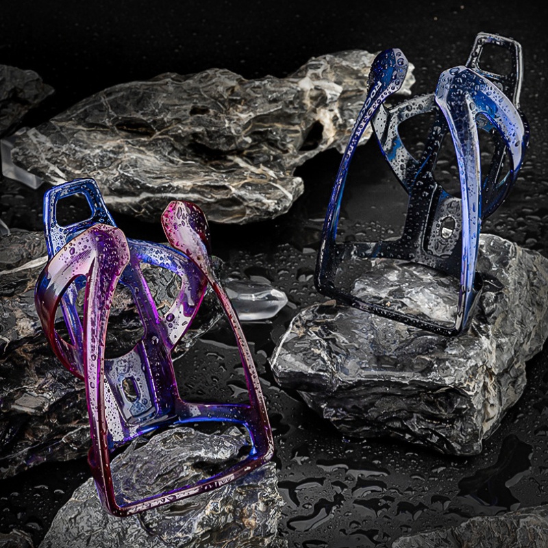 Soporte para hervidor de bicicleta, portavasos de dos colores, equipo de accesorios para ciclismo, portavasos para bicicleta de montaña