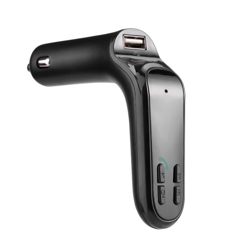 Autolader 5v/2.5a bluetooth autokit handsfree fm-zender radio  mp3 speler usb lader aux voor iphone 7 voor samsung  s8