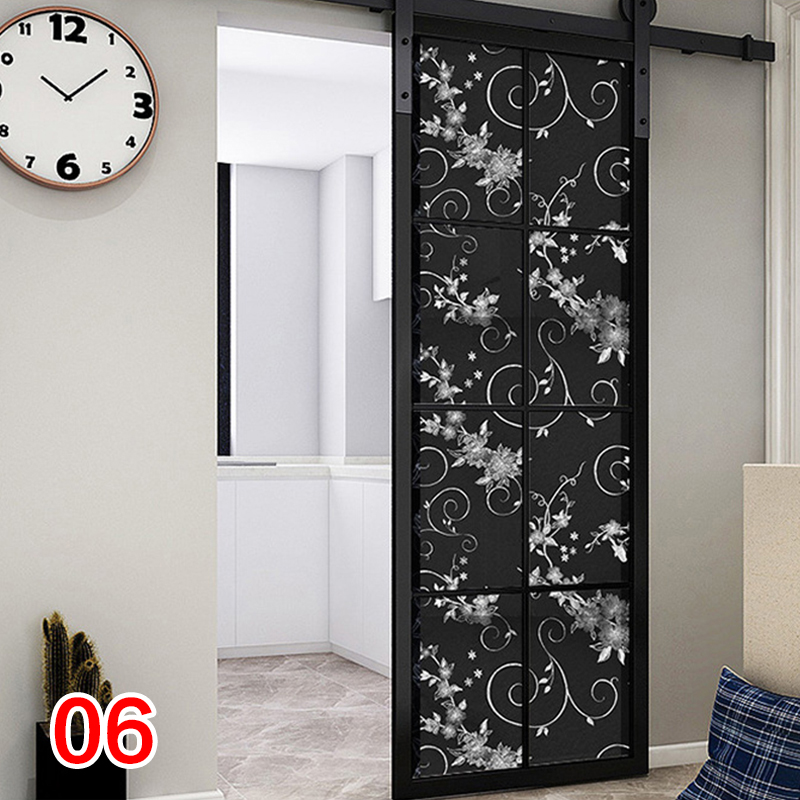 Czarna nieprzezroczysta naklejka zaciemniająca okno cieniowanie szklana folia przeciwsłoneczna folia izolacyjna prywatna anty-podglądająca samoprzylepna naklejka: 06