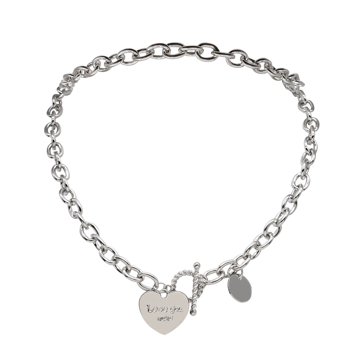 Flashbuy Gold Silber Farbe Kette Halsband Halskette Frauen Transparente Acryl Anhänger Halsketten Hüfte hüpfen Jewlery: N790097N