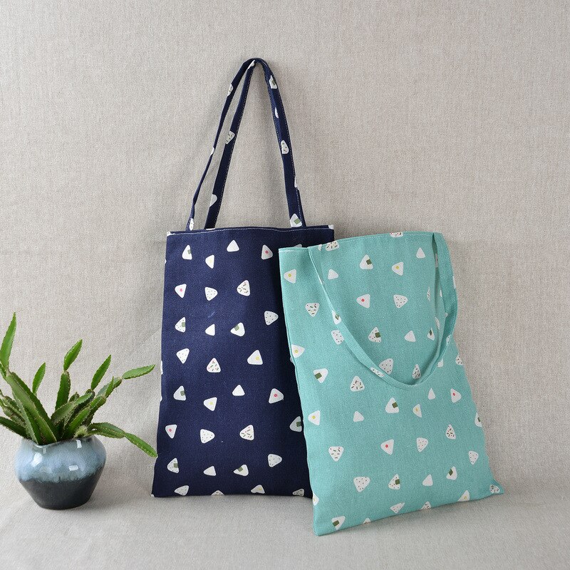 Vrouwen Herbruikbare Boodschappentas Eco Handtas Strandtas Grote Capaciteit Casual Linnen Katoenen Canvas Schoudertas Bloemenprint Tassen