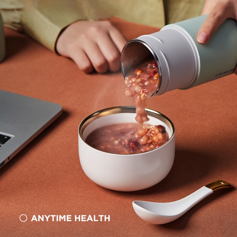 220V przenośne elektryczne czajnik podgrzewany kubek 350ML regulacja temperatury butelki wody inteligentny czajnik wodny kubek termiczny o niskiej mocy