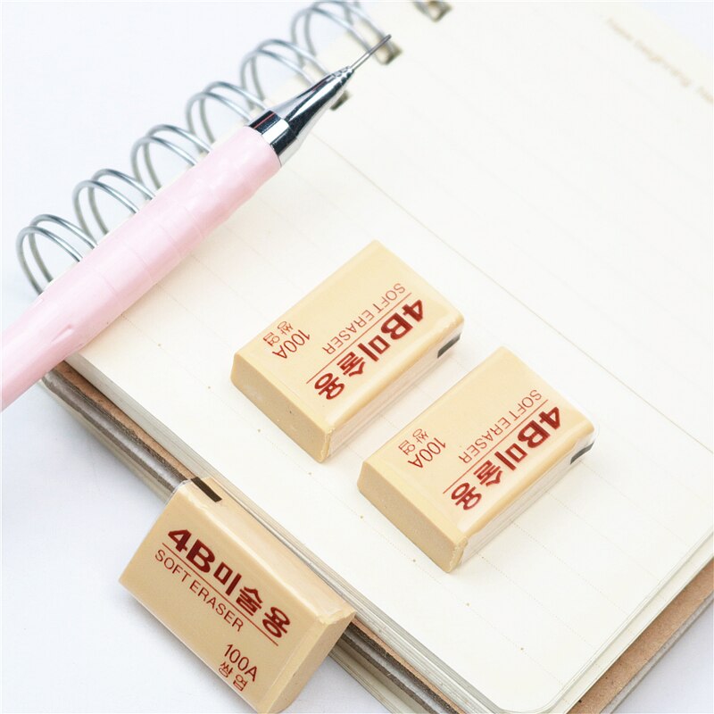 5PCS/Lot 100A Soft pencil eraser School student writing and painting rubber erasers