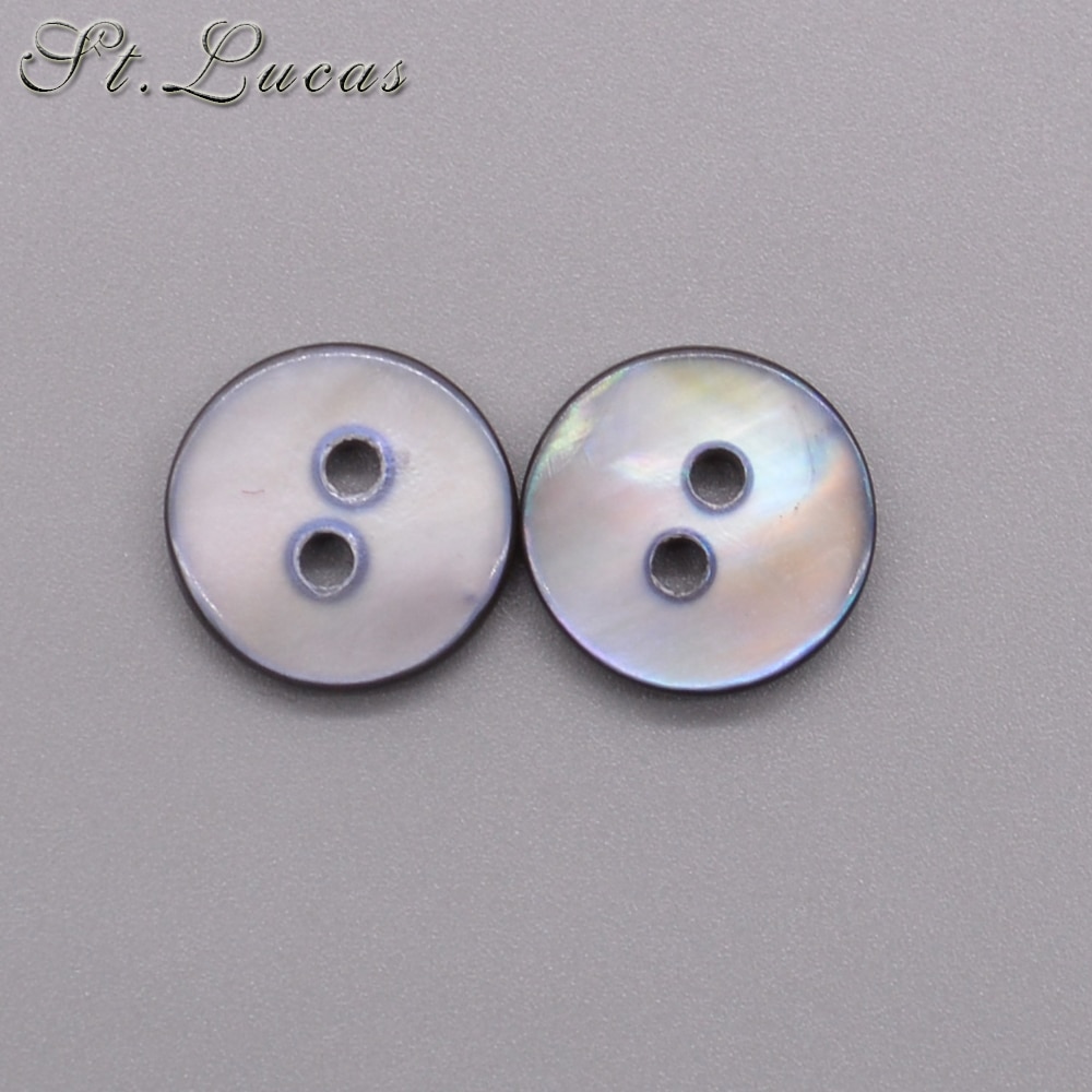 Botones de costura de concha Natural, mopa de Color nácar, botón de concha redonda, accesorios de costura para ropa, bricolaje, 12mm, 30 unids/lote