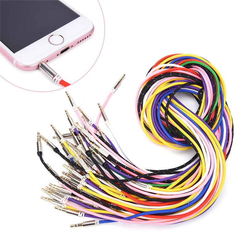 3.5mm Car audio cable Male to Male Car Aux Auxiliary Cord Stereo Audio Cable for Phone