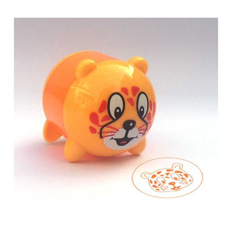 Cartoon Dieren Postzegels Kinderen Speelgoed Kids Seal Voor Scrapbooking Stamper Diy Cartoon Stamper Speelgoed: Yellow leopard