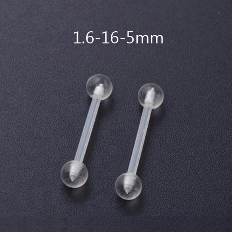 10PCS Zachte Neus Ringen Lip Ring Onzichtbare Neus Studs Bio-plastic Anti-allergisch Siliconen Body Piercing Sieraden bioflex