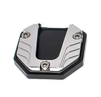 Universele Motorfietsen Kickstand Extender Voet Zijstandaard Verlengstuk Voetsteun Plaat Motorfiets Accessoires: WHITE