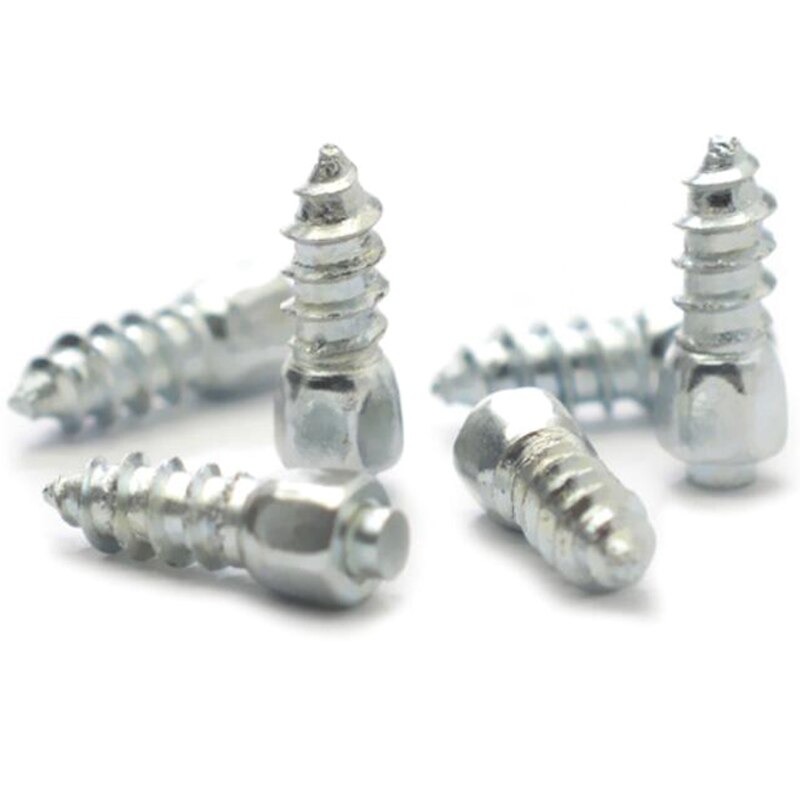 100Pcs 12 mm Carbide Screw Tire Studs Snow Spikes Anti-Slip Anti-Ice for Car/SUV/ATV/UTV with Installation Tool L1