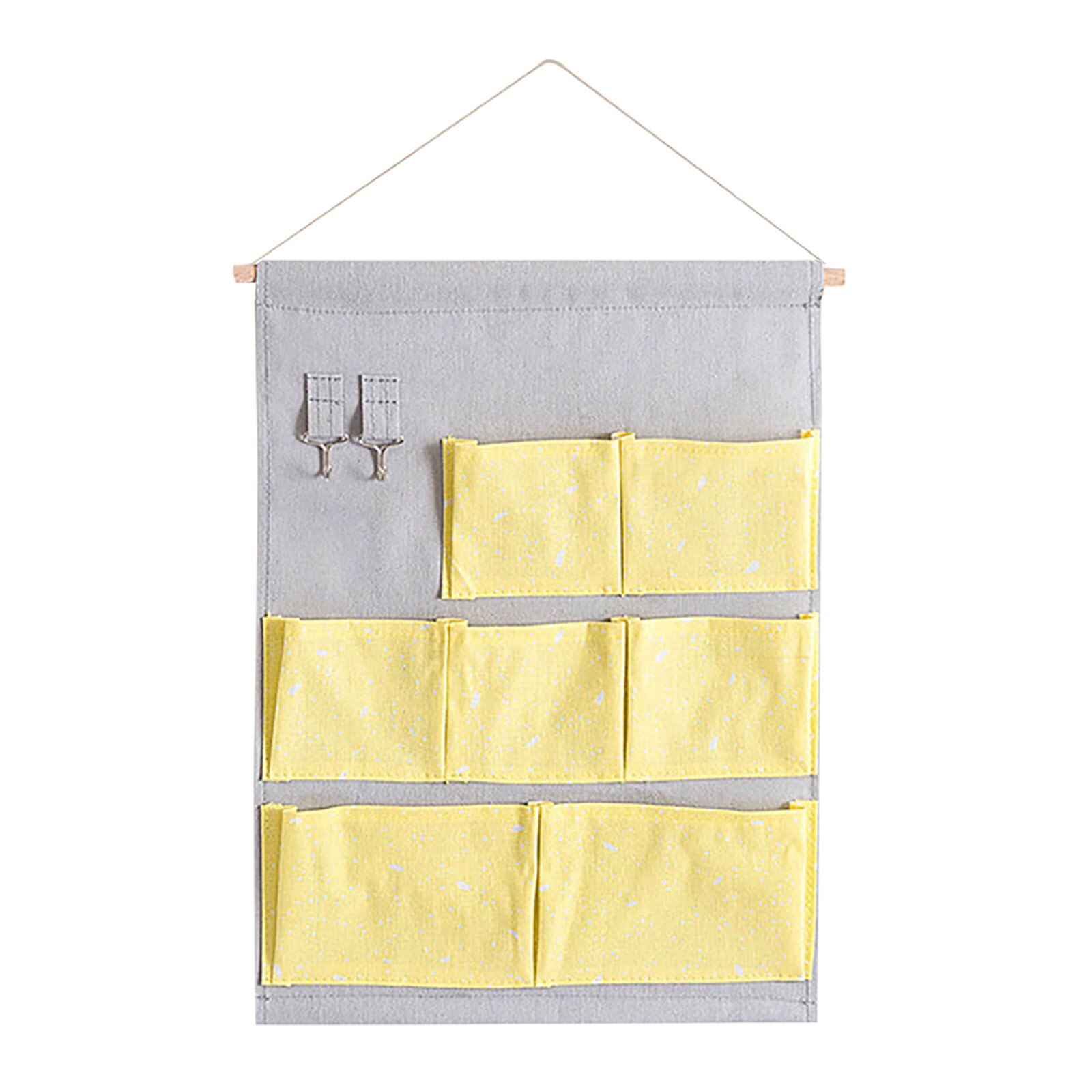 Organizador colgante de tela con bolsillos, Bolsa de almacenamiento de artículos diversos de montaje en pared, impermeable, tela para el hogar, organizador de armario, 25 #