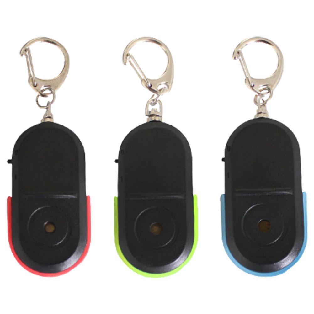 Anti-Lost Alarm Key Finder Locator Keychain Whistle Sound With LED Light Mini Anti Lost Key Finder Sensor