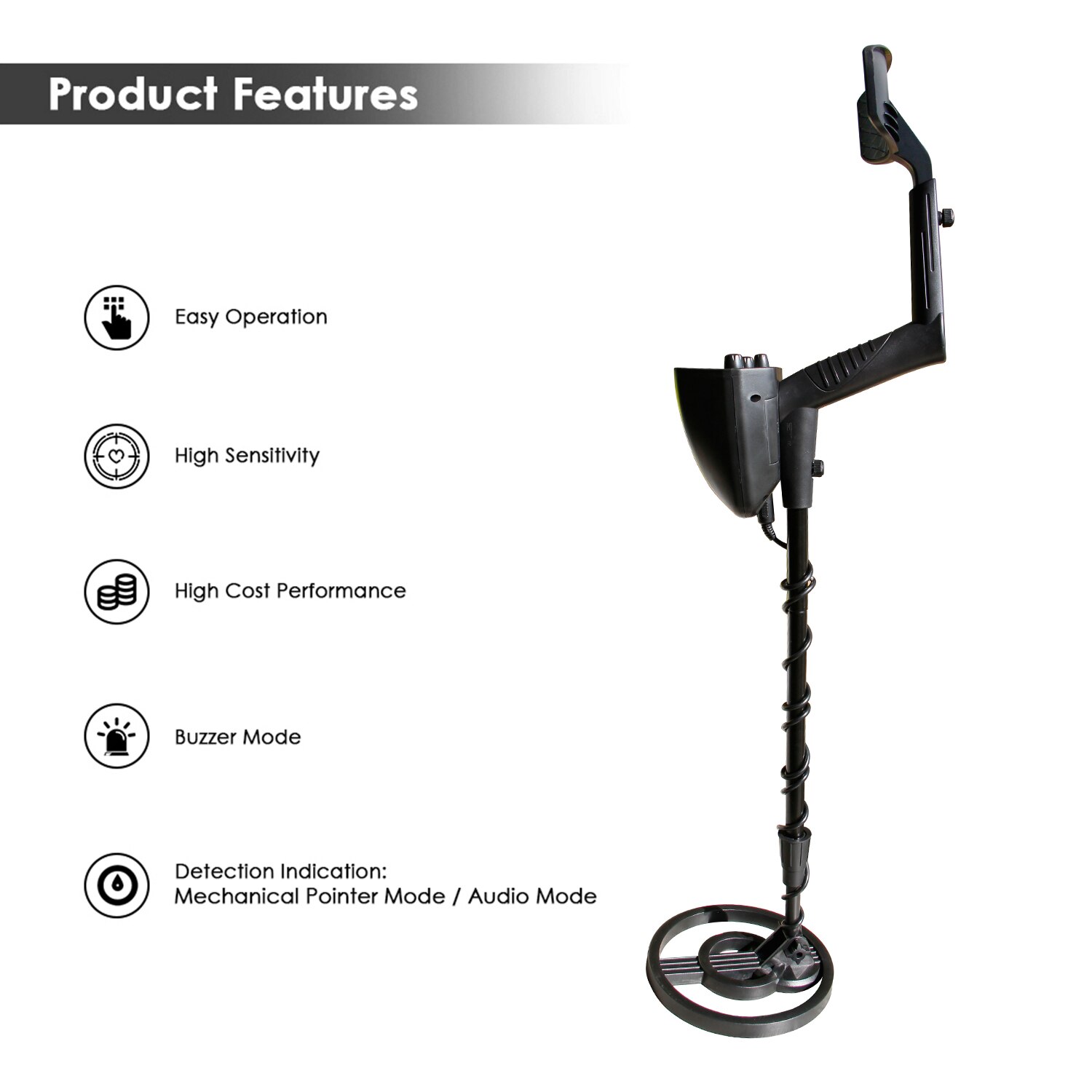 GTX5030 Underground Metal Detector Metal Finder Gold Detector Treasure Hunter Gold Digger Metal Detection Instrument for kids