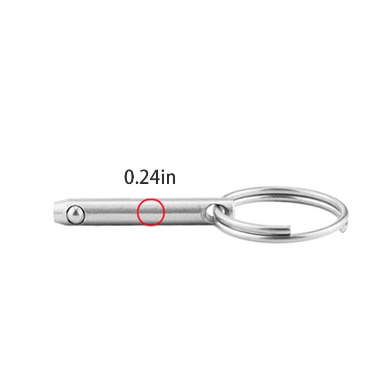 Locator Ball Pins Diameter 1/4 inch Stainless Steel Quick Release Pins Effective Length 2.4 inches for Cabins Ship M4YD