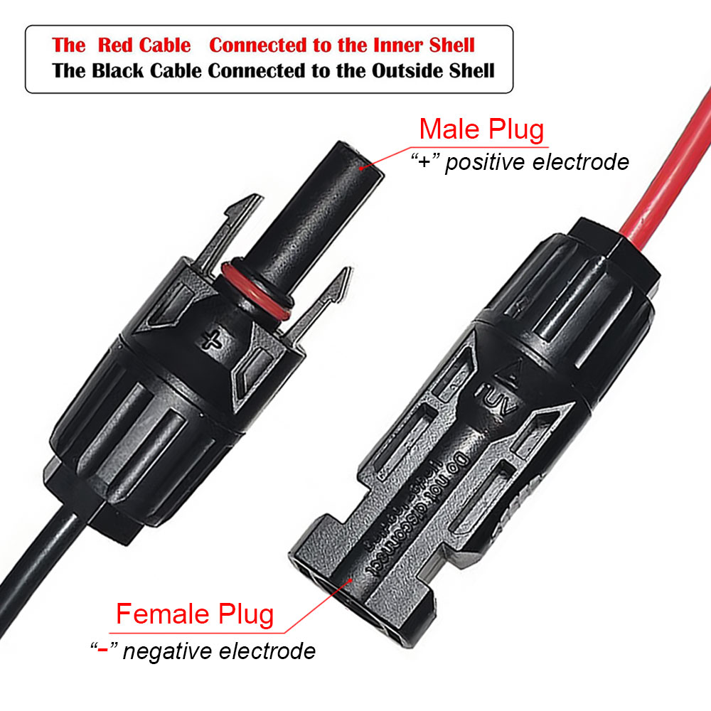 Cable de carga solar Adaptador XT60 a cable de extensión de conector hembra macho solar 12AWG 0,6/1,5/3M para paquete de batería