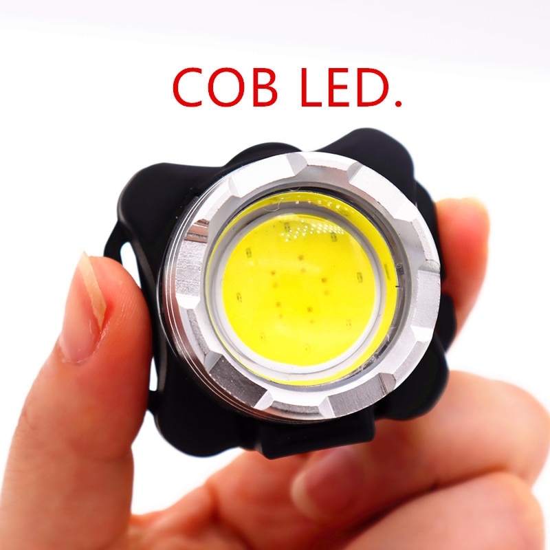 USB Rechargeable With built-in battery Headlamp Headlight flashlight COBRed / white Lighting Portable lantern