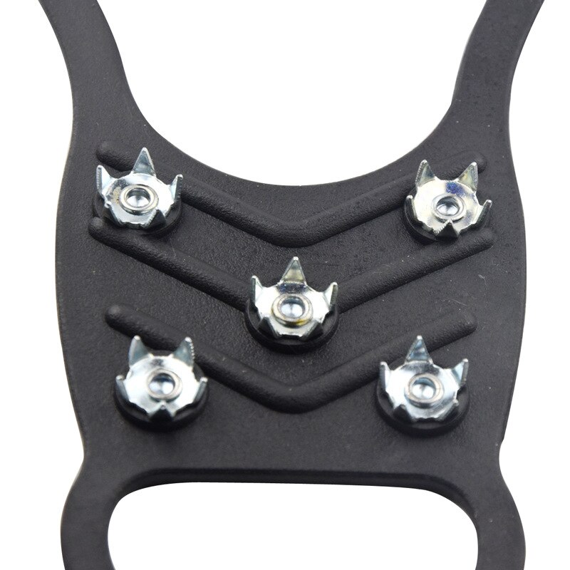 Climbing Ice Crampon 8 Studs Silica Gel Shoe Spikes Camping Walking Anti-skid Shoe Spikes Outdoor Equipment Snow Crampons