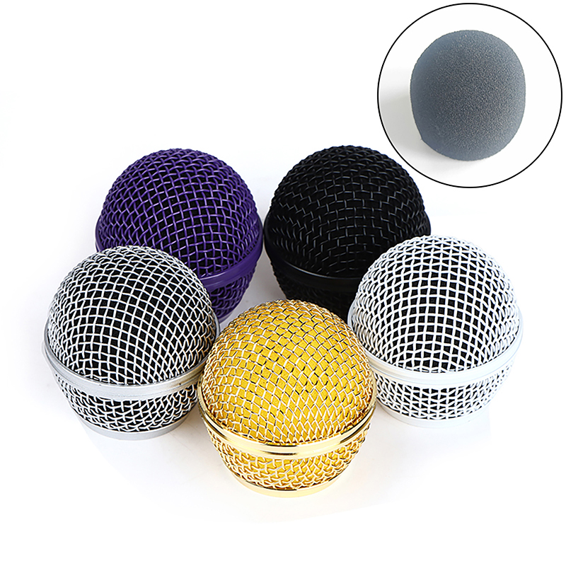 1 Stück für Shure sm58 Funk mikrofon Ersatz Metall mikrofon Kühlergrill ersetzt Beruf elle Party Mikrofon Kopfteil