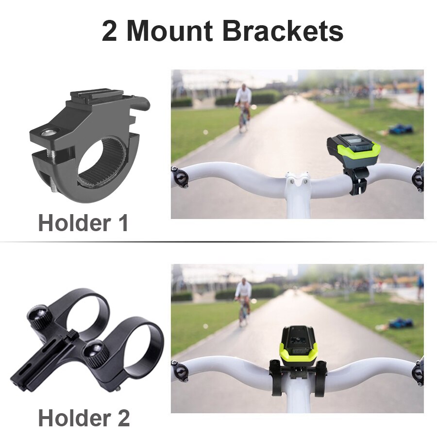 NEWBOLER Smart Induction Bicycle Lights 2 Holder Mount Chargeable Waterproof Bike Front Light LED Lamp Cycling Light With Horn