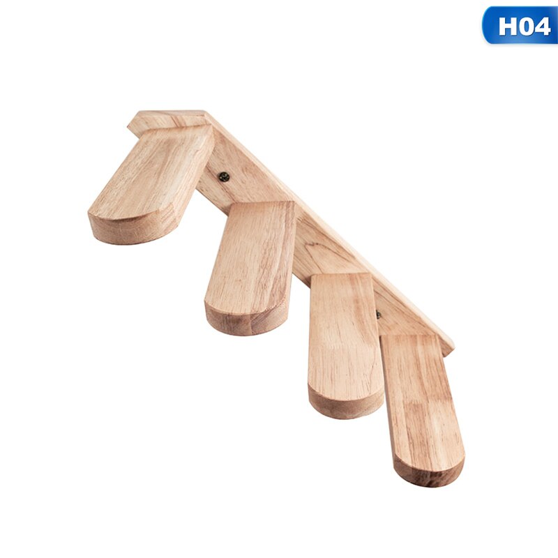 Natuurlijke Houten Kat Klimmen Plank Trap Muur Gemonteerd Vier Stap Kat Trap Met Jute Scratch Voor Katten Baars Platform Levert: H04