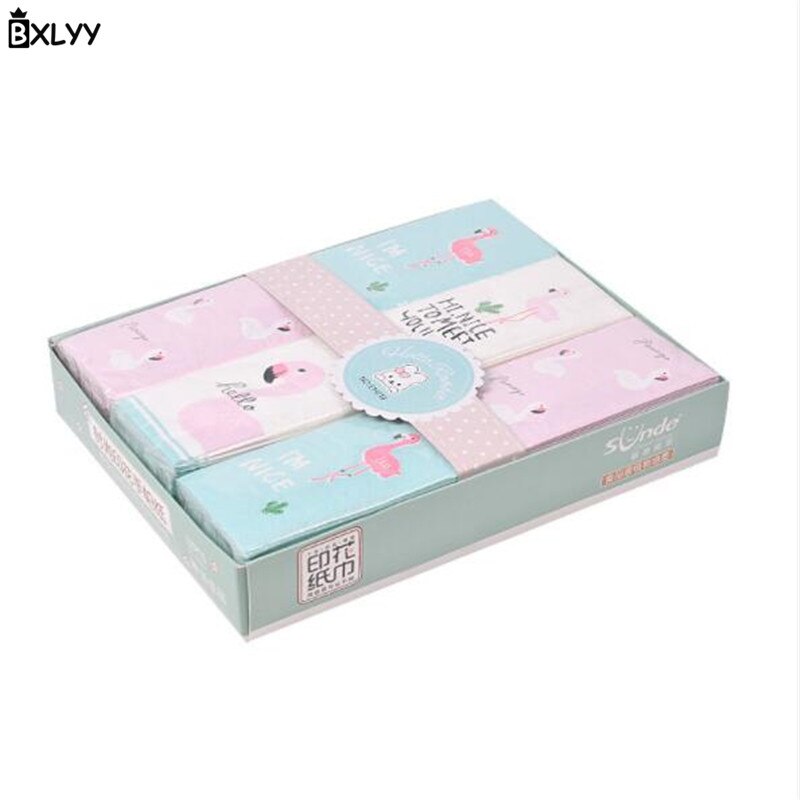 BXLYY 3 pc Feestartikelen Flamingo Wegwerp Tissue Cartoon Print Zakdoek Papier Baby Shower Verjaardag Bruiloft Decoration.7z