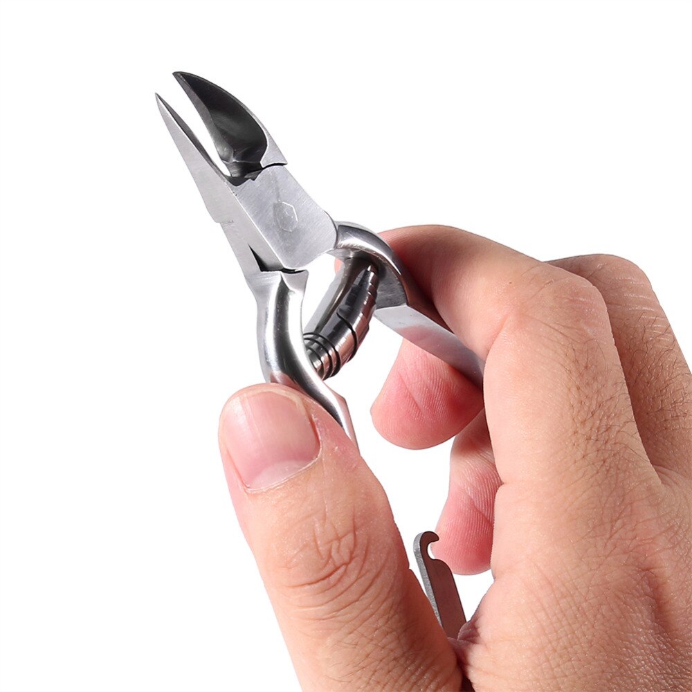 Pinza para cutículas del pie de acero inoxidable, con forma de barrilete, cortador para podología y pedicura, novedad