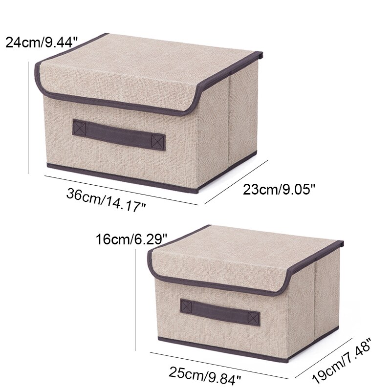 Home Fabric Folding Storage Boxes Foldable Multi-purpose Clothing Storage Boxes Portable Non-woven Dust-proof Stocked Box Underw
