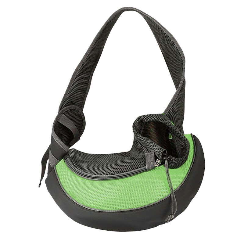 Sac fourre-tout de sac à main de transporteur de chiot d'animal de compagnie S/M sac à bandoulière extérieur de chien de voyage maille Oxford confort simple léger commode: Green