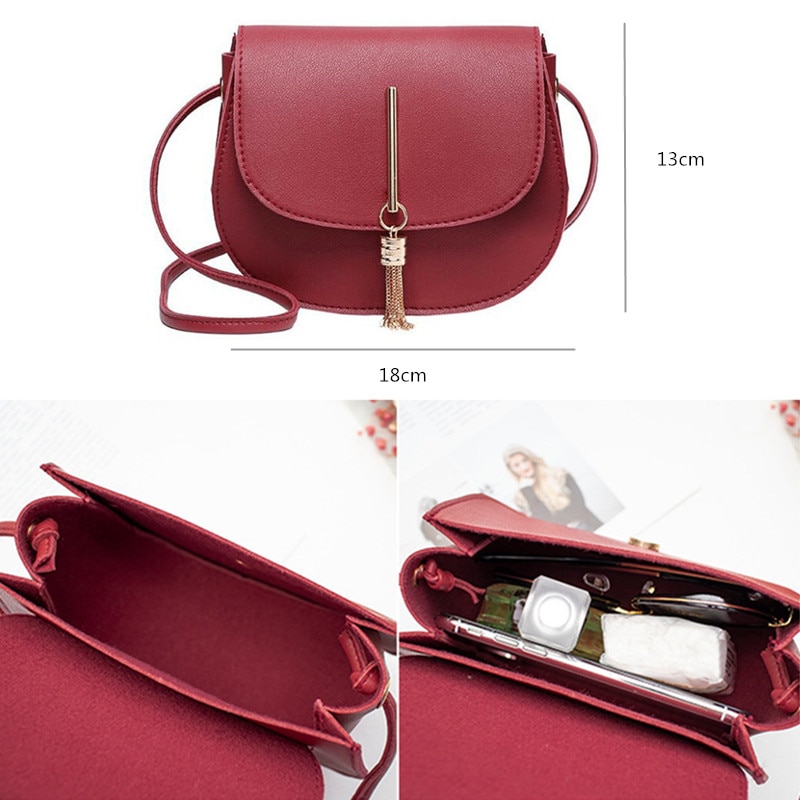 Womens Girl Lady Leuke Mini Crossbody Schoudertas Pu Lederen Dames Hand Tassen Portemonnee Handtas Bolsas Feminina