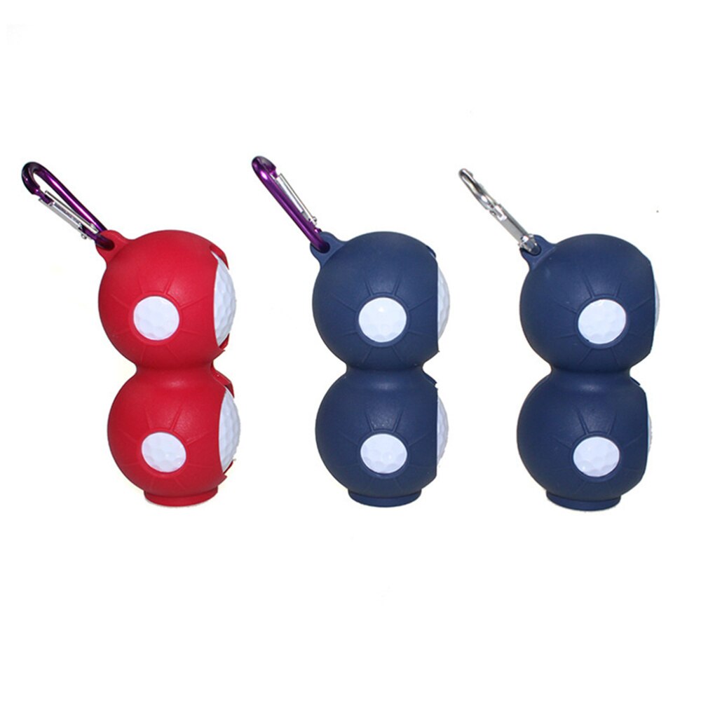 3pcs Golf Silicone Golf Accessories Golf Silicone Protective Cover Holder Cover Bag Portable Golf Case with Keyring(Re